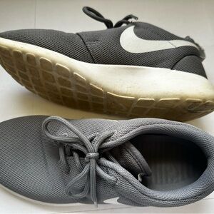 Nike Gray and White Sneakers